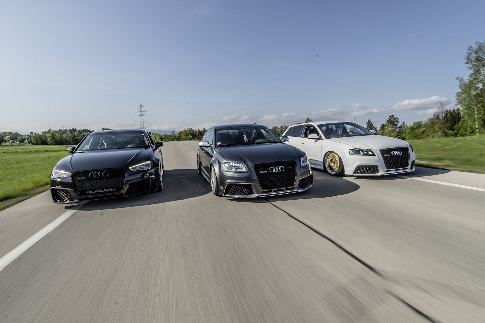 Audi RS en mouvement